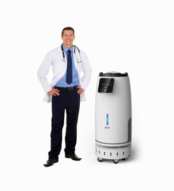 RX Xenon Pulsed UV Sterilizer Robot