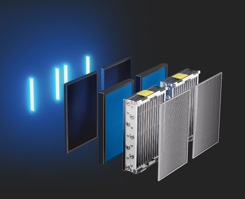 采用混合过滤净化消毒技术