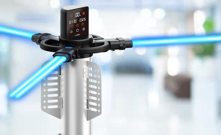 UV360 kills pathogens with complete 360-degree coverage