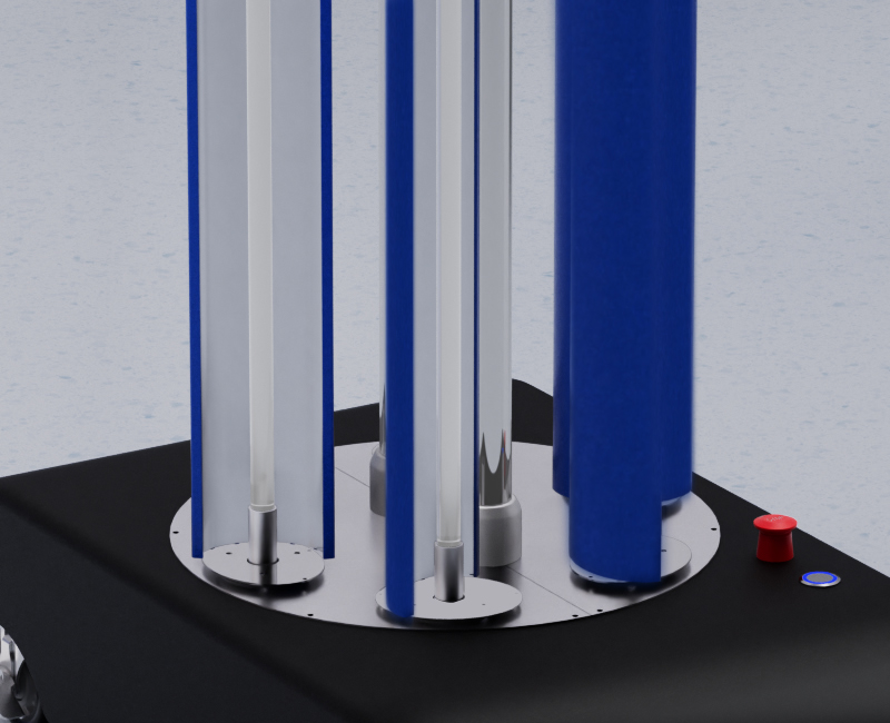 配备紫外灯护板及镜面反光板