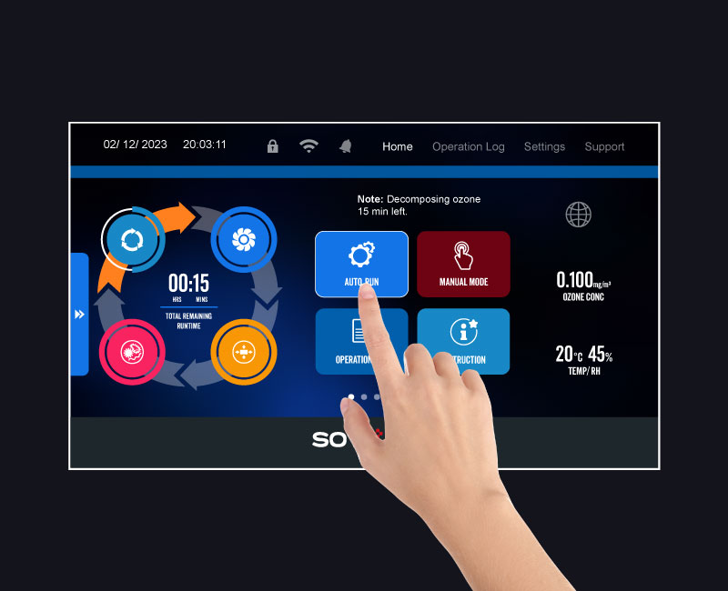 Android operating system simple and intelligent supporting one-touch operation