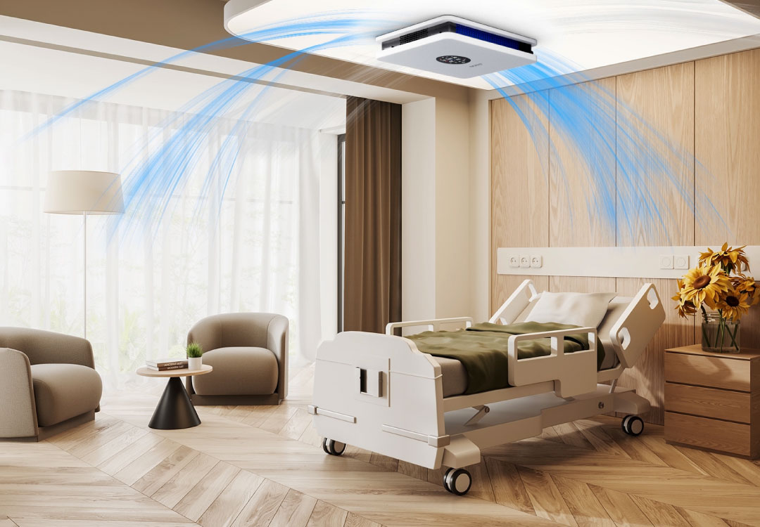 Large air volume, low noise, rapid purification and disinfection